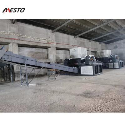 China Autoamtic solid recovered fuel processing shredder machine rdf recycling line for sale