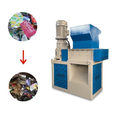 China Efficient Small Tyre Hard Disk Plastic Bottle Scrap Metal Shredder Machine For Garbage Collection for sale