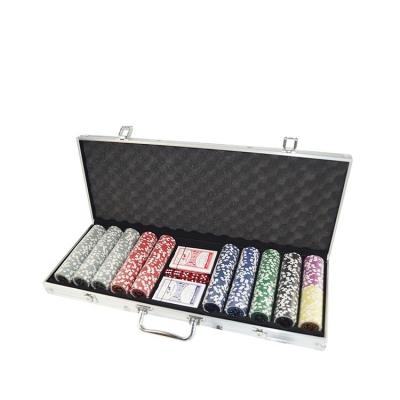 China Home / Casino / Party Custom Chips 500 Clay Chips Game Poker Set Poker Chips Set With Aluminum Case for sale