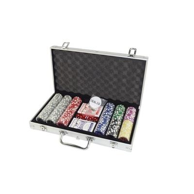 China Home 300 Pcs Custom Poker Chips Set In Aluminum Case Casino for sale