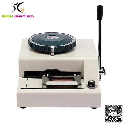 China Manual PVC Color Name ID Card Embossing Machine Printer JX-68C for sale