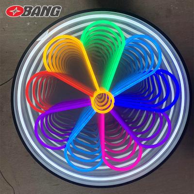 China Alternate thousand infinite magic multi-color 3D layer mirror customs lead the neon sign luminous letters covering the neon sign for sale