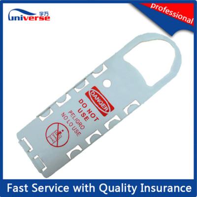 China White , Red UV Resistant ABS Scaffolding Safety Tags For Building Work for sale