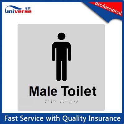 China ABS BrailleTactile Signs , Aging Resistance Female / Male Toilet Sign for sale