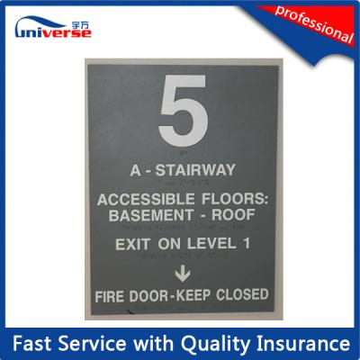 China PP / ABS / PVC Basement Caution Engraved Plastic Signs With Customized Printing for sale