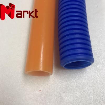 China Pipe Protector Black Color Plastic Red Blue Single Wall Corrugated Pipes For Pex Pipe Sleeve for sale