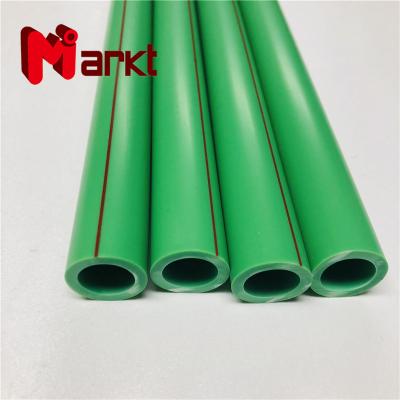 China DN20 DN25 DN32 green water color polyethylene pipe ppr tube PP-R plastic pipe for sale