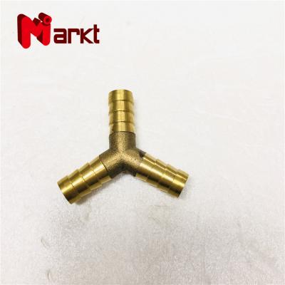 China Pipe lines connect good quality pipe burr y tee brass pipe fitting, plastic pipe 3 way tee Y branch pipe for sale