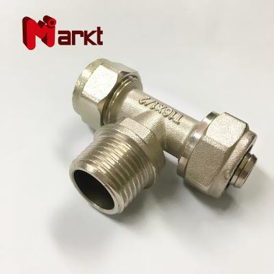 China Pipe Lines Connect Male NPT Thread Brass Al Pex Pipe Compression Fitting for sale