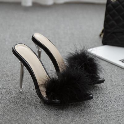 China New design furry fashion new arrival fashion trend sandals women sexy ladies heels sandals summer sandals for sale