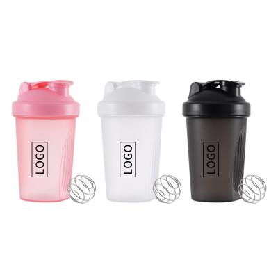 China Viable 14oz BPA Free Protein Shaker Colored Bottle With Custom Logo And SS 304 Mix Ball for sale