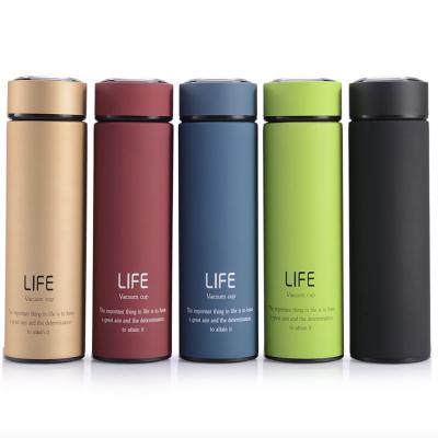 China 500ml PORTABLE Tea Infuser Thermoses Stainless Steel Vacuum Travel Life Thermo Insulated Flask for sale