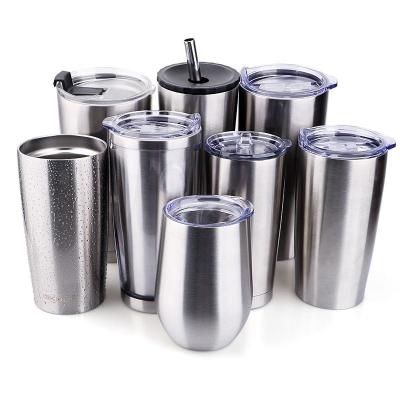 中国 OLERD 20oz 30oz Sustainable Stainless Steel Vacuum Insulated Tumbler Custom Double Wall Beer Cups Thermos With Straw In Stock Tumbler 販売のため