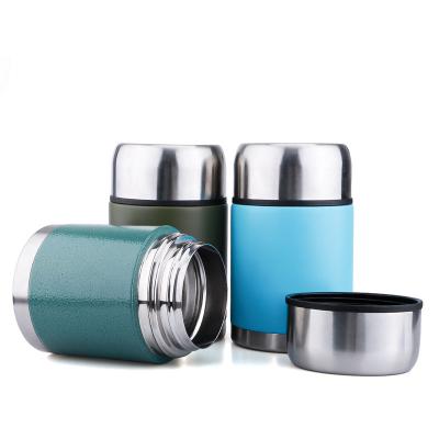 China OLERD PORTABLE 2021triple insulated vacuum thermos food jar with spoon for sale