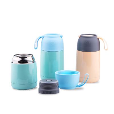 China PORTABLE Custom Vacuum Food Jar Stainless Steel Insulation Food Container Small Capacity Portable Food Bowl for sale