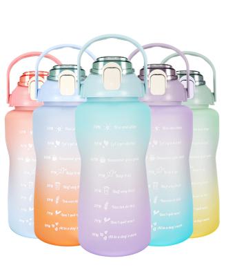 China 1.5l/2l Large Capacity Model Sport Inspired Plastic PC Sports Plastic Water Bottle With Silicone Straw for sale