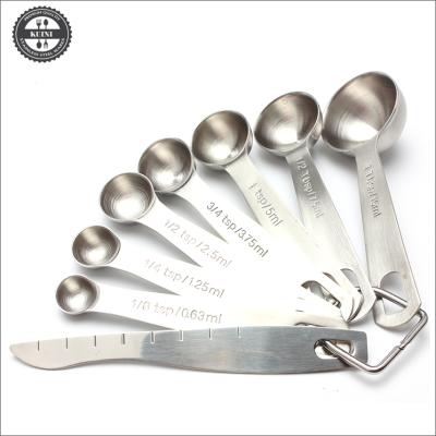 China 8 PCS Stainless Steel Viable Doser for Measuring Dry and Liquid Ingredients for sale