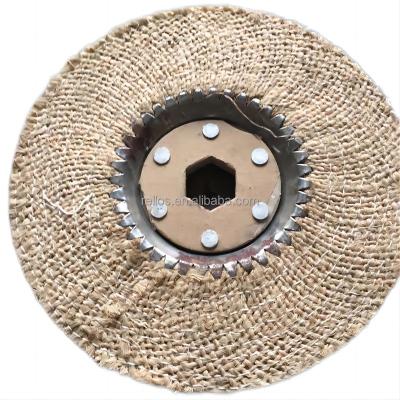 China Durable Sisal Polishing Wheel Customized Jute Polishing Wheel For Steel Round Pipe for sale