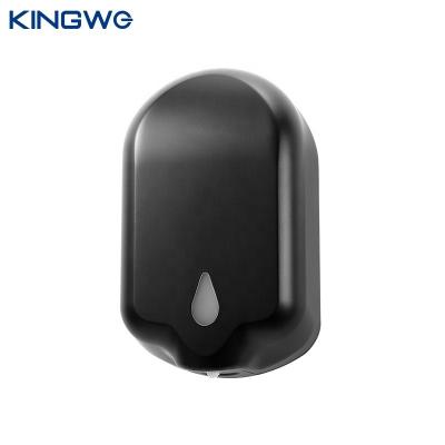 China Modern Custom Matte Black Automatic Soap Dispenser Alcohol Spray Refillable Hand Sanitizer Dispenser for sale