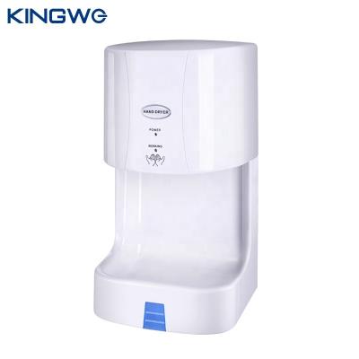 China Hotel Easy Install Wall Mounted Touchless ABS Air Jet Hand Dryer With Removable Self Draining Water Tank for sale