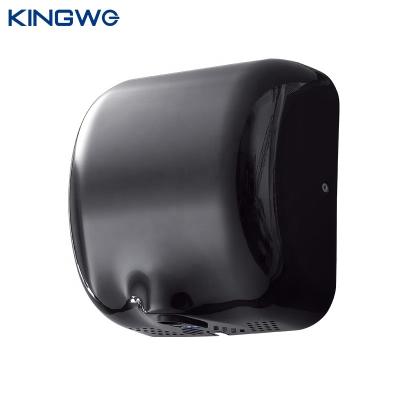 China Household Matte Black Public Wall Mounted Jet Fast Automatic Electric Hand Dryer for Bathroom for sale