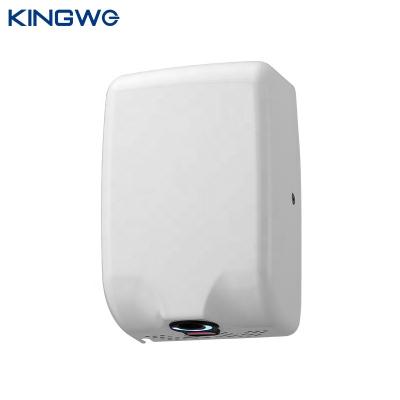 China Hotel SS White Automatic Easy To Install Slim Wall Mounted Hand Dryer For Bathroom Hotel for sale