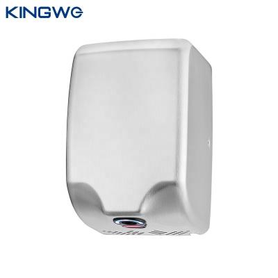 China Hotel KINGWE High Traffic Wall Mounted Automatic Electric Stainless Steel Handdryers Hygiene Hand Dryer for sale