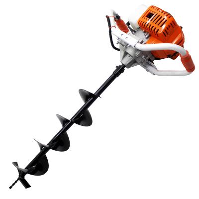 China Easy Start Powerful Gasoline 63cc Earth Auger And Ground Digger Earth Auger Drill 150mm Post Hole Planter for sale