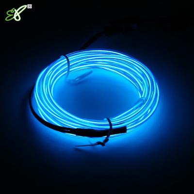 China 1.3mm 2.3mm 3.2mm 4.0mm 5.0mm Diameter EL Wire Roll For Hoodies Suit CK-ELW-X-Y for sale