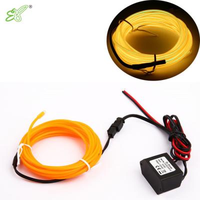 China Offer 360 Degree Illumination Hot Selling EL Neon Wire With 5mm Sewing Edge For Automotive Car Interior Exterior Decoration for sale