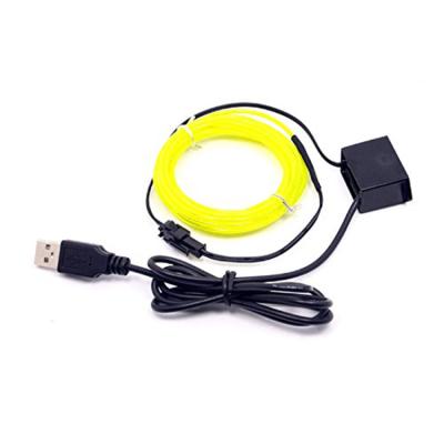 China Hot Sale Waterproof EL Cold Neon Wire With 5VDC Usb Inverter Controller CK-ELD-H3-10 for sale