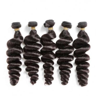 China Fast Shipping Loose Wave Raw Single Distributor Hair,Natural Unprocessed Black Hair Weave,Cambodian Virgin Hair Loose Wave Hair Weft Bundles for sale