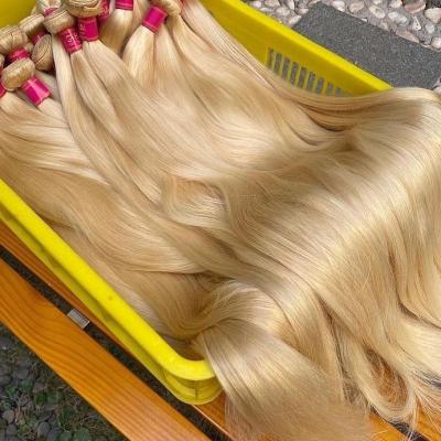 China Natural Grade 12 A Peruvian Human Hair Lace Closure, 613 32 Inch Raw Hair Bundles With Closure, 613 Virgin Cuticle Aligned Blonde Hair for sale