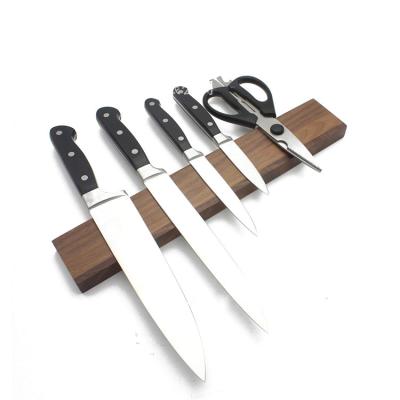 China Industrial Wood Knife Holder Magnet Walnut Supplier Amazon Magnet Magnet Knife Strip For Sale for sale