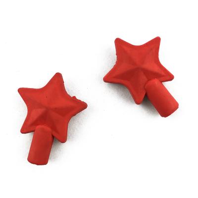 China Promotional Star Shaped Eraser Pencil Top Erasers Star Shape for sale