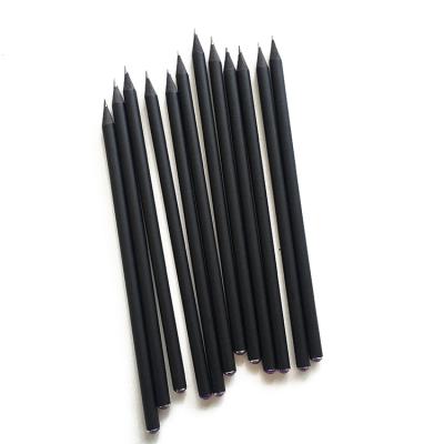 China office & Wholesale Custom Promotional Custom School Pencil HB Pencil Graphite Lead, Black Wooden Pencil Package With Triangle Shape Paper for sale