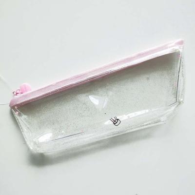 China Custom Personalized School Pen Bags PVC Zipper Pencil Bag for sale