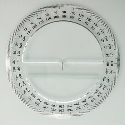 China Plastic Round Protractor 360 Degree 12cm for sale