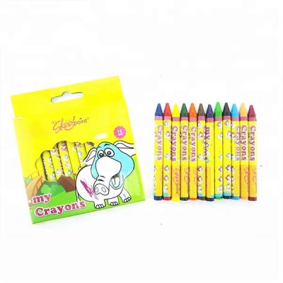 China Custom Mini Crayon brand logo 12pcs 8.8cm*Dia 0.8cm for sale