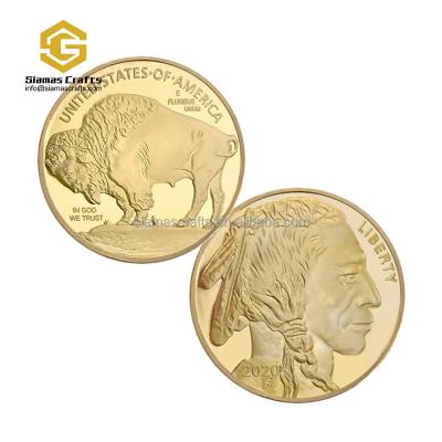 China 1 oz fine gold gold buffalo american indian liberty worldwide custom metal american sale for sale