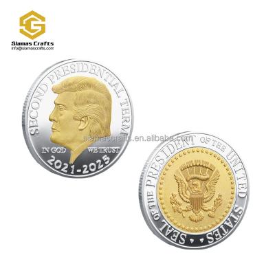 China New Design Custom Collectable Worldwide USA Presiden 2021-2025 Gold Trump 2024 Commemorative Coin for sale