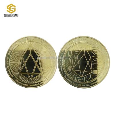 China Worldwide Pure Gold 999 1oz EOS Cryptocurrency Crypto Coin Silver Coin for sale