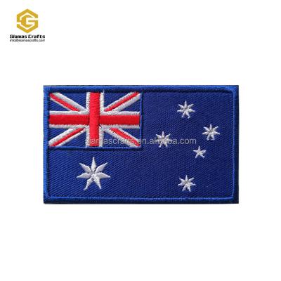 China 3D Australia New Zealand Country Flag Patch Custom Uniform Hook And Loop Holder For Bag Jeans Hat DIY Appliques Craft for sale