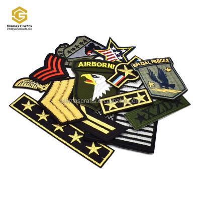 China high quality custom 3D 3D iron on embroidery patches for clothing applique for sale