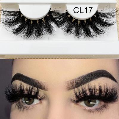 China Colash Eyelashes Mink 25mm Thick Thick Wholesale Items For Business Fluffy Mink Lashes With Lash Bags Packaging Fake Eyelashes Set for sale