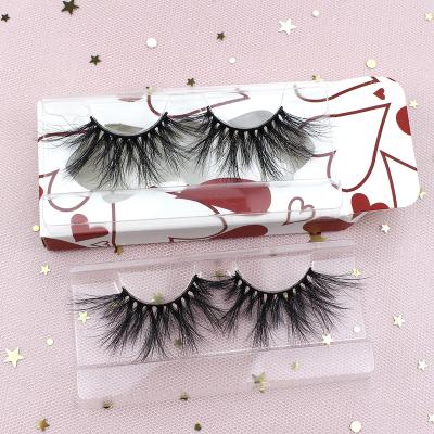 China 2020 hot sale good quality 25mm real mink eyelashes wholesale lashes seller 3D with custom eyelash packaging for sale