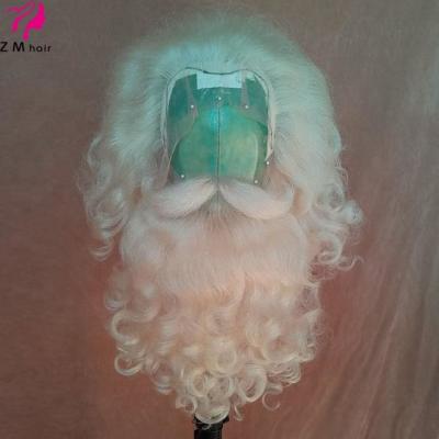 China Quality Santa Wig and Wholesale Hot Resistant Synthetic Beard Quality Santa Wig and Beard for sale