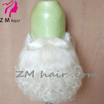 China ZM Hair Yak Hair Santa Claus Wavy Beard and Fake Mustache Set for sale