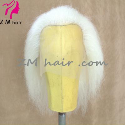 China Wholesale White Nicholas The Buffalo Santa Claus Wig Lace Front Yak Hair ZM Nicholas Buffalo Wig Fake Hair for sale