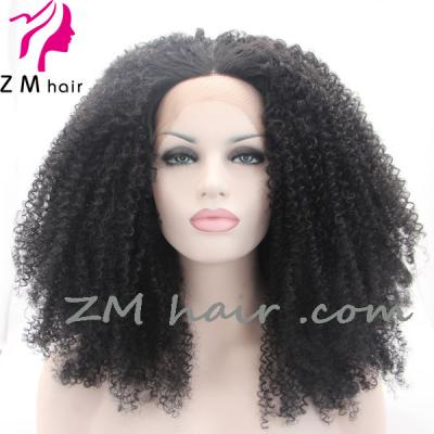 China Black Curly Synthetic Hair Wig Braids Hair Women Daily Wave ZMHAIR Wig for sale